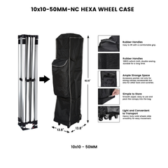 10' x 10' Tent Wheel Case Roller - 50MM Frame