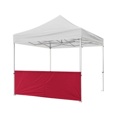 10' x 10' Red Canopy Half Walls