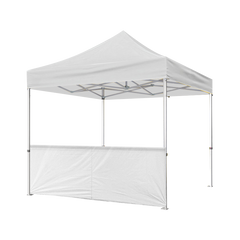 10' x 10' White Canopy Half Walls