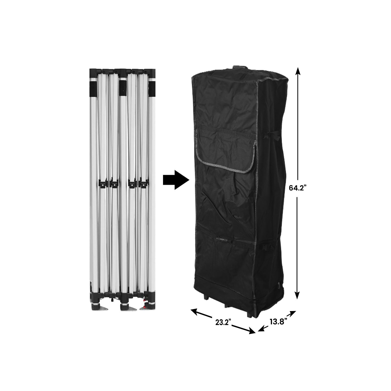 10' x 20' Tent Wheel Roller Case - 40MM Frame