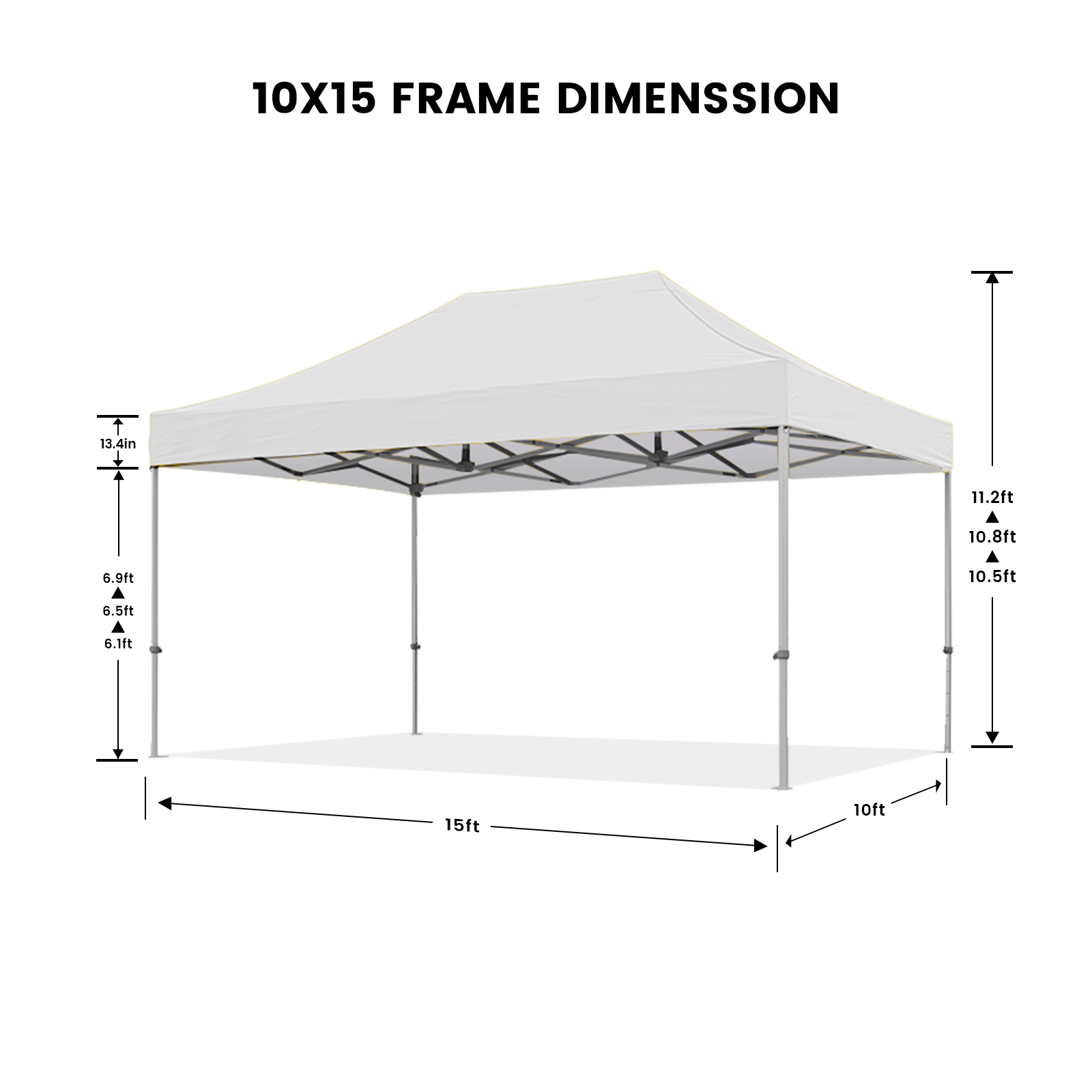 10' x 15' Canopy - Red Color