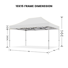 10' x 15' Canopy - Red Color