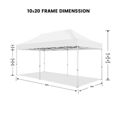 10' x 20' Canopy - Black Color