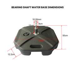 Bearing Shaft Water Base - UniFit Pole Flag Accessories