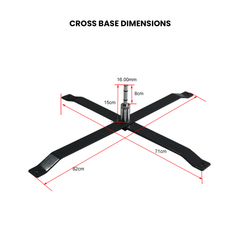 Cross Base - UniFit Pole Flag Accessories