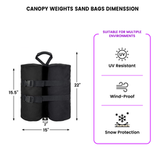 Tent Weight Bags - Standard 6 Pack