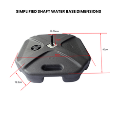 Simplified Shaft Water Base - UniFit Pole Flag Accessories