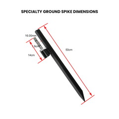 Specialty Ground Spike - UniFit Pole Flag Accessories