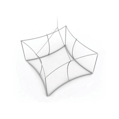 Curved Square Hanging Structure