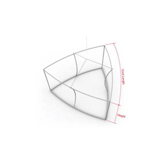 Curved Triangle Hanging Structure